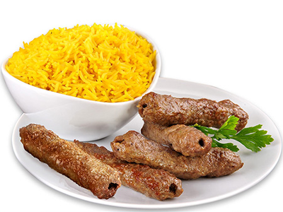 Rice Meal With A Quarter Of A Kofta