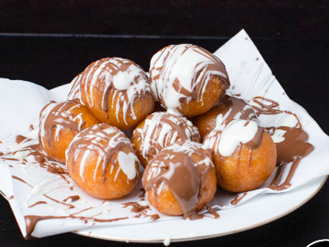 Zalabia With Mix Of White Chocolate And Nutella