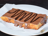 Nutella Chocolate And Lotus Mix Waffle