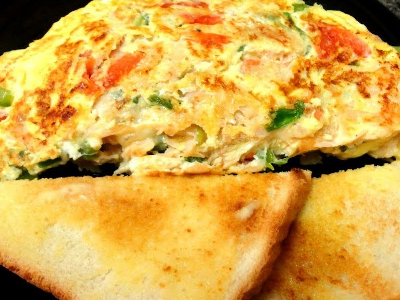 Smoked Turkey Omelette