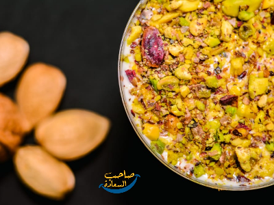 Rice Pudding With White Chocolate And Pistachio
