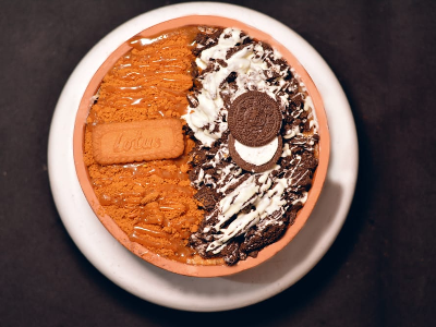 Mix Rice Pudding Oreo And Lotus