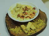 Rice Pudding With Halawa And Nuts
