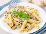 Chicken Mushroom Alfredo Pasta