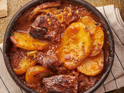 Potatoes With Meat Tajine