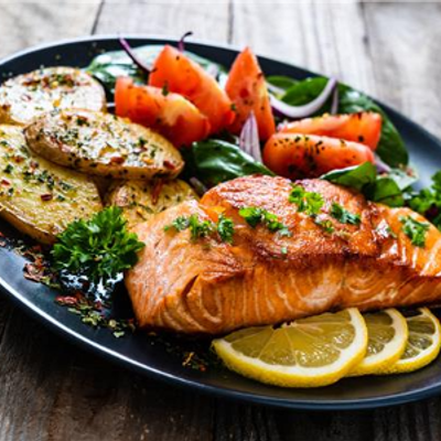 Fillet Fish Meal With Seafood Soup