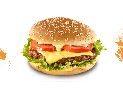 Cheese Beef Burger Sandwich