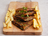 Charcoal Hawawshi Ahsan Nas With French Fries And Pickle