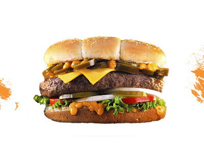 Fire Beef Burger Sandwich