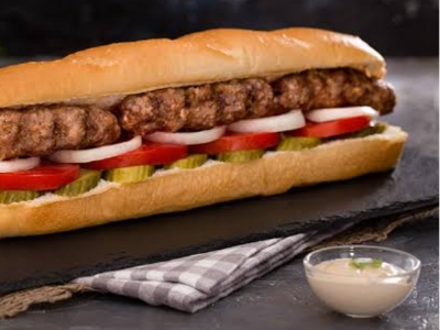 Grilled Turkey Kofta Sandwich