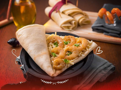 Grilled Shrimp Crepe