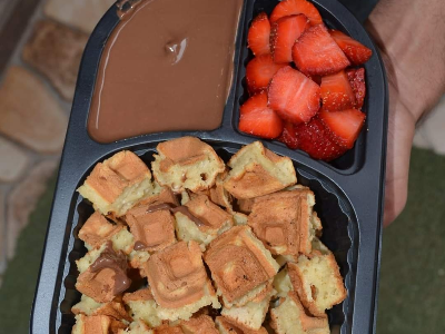 White Chocolate Nutella Waffle Fattah
