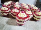 Cake With Strawberry Cup