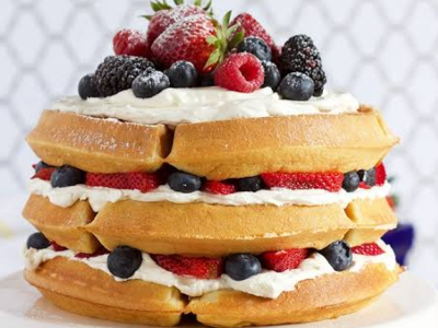 Fruit Waffle Tart 3 layers
