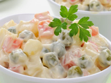 Vegan Vegetables Mayonnaise Salad