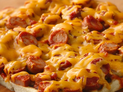 Medium Size Hot Dog Pizza