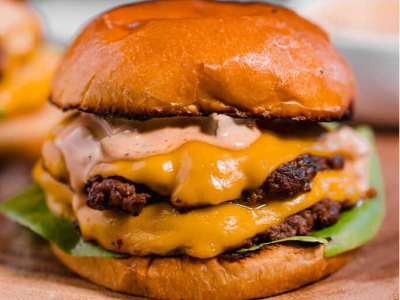Double Beef Burger Sandwich
