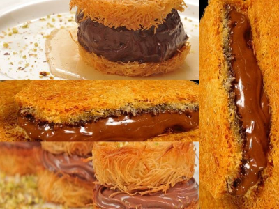 Plate Konafa Nutella
