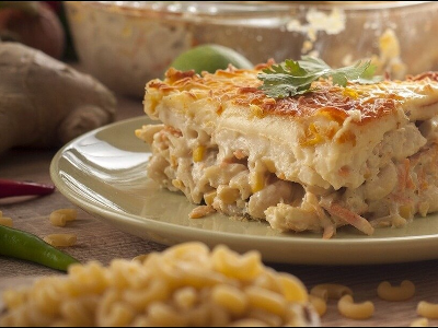 Chicken Pastrami Bechamel Pasta