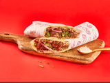 Beef Shawarma Sandwich In Saj Bread