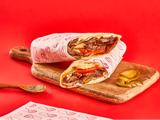 Soujuk Shawerma Sandwich In Saj Bread