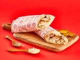 Fish Shawarma Sandwich In Saj Bread