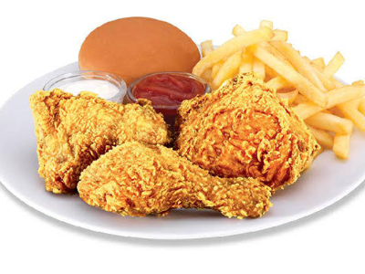 3 Pieces Broasted Chicken Meal