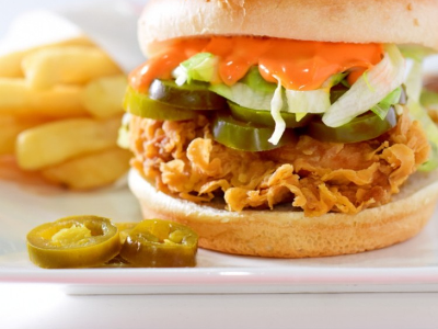 Strips Sandwich And French Fries
