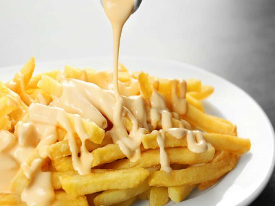 French Fries With Cheese Packet