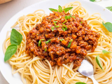 Spaghetti Bolognese With Vegan Meat