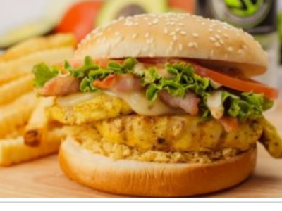 Plain Chicken Burger Sandwich