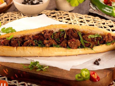 Minced Alexandrian Sausage Sandwich