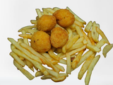 French Fries And Chicken Balls