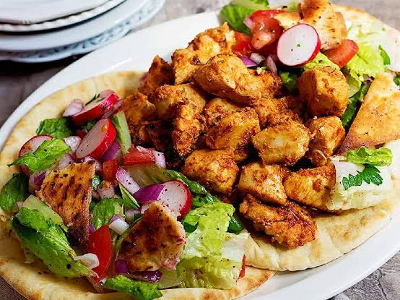 Lebanese Shish Tawook Platter