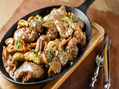 Lebanese Chicken Liver Platter