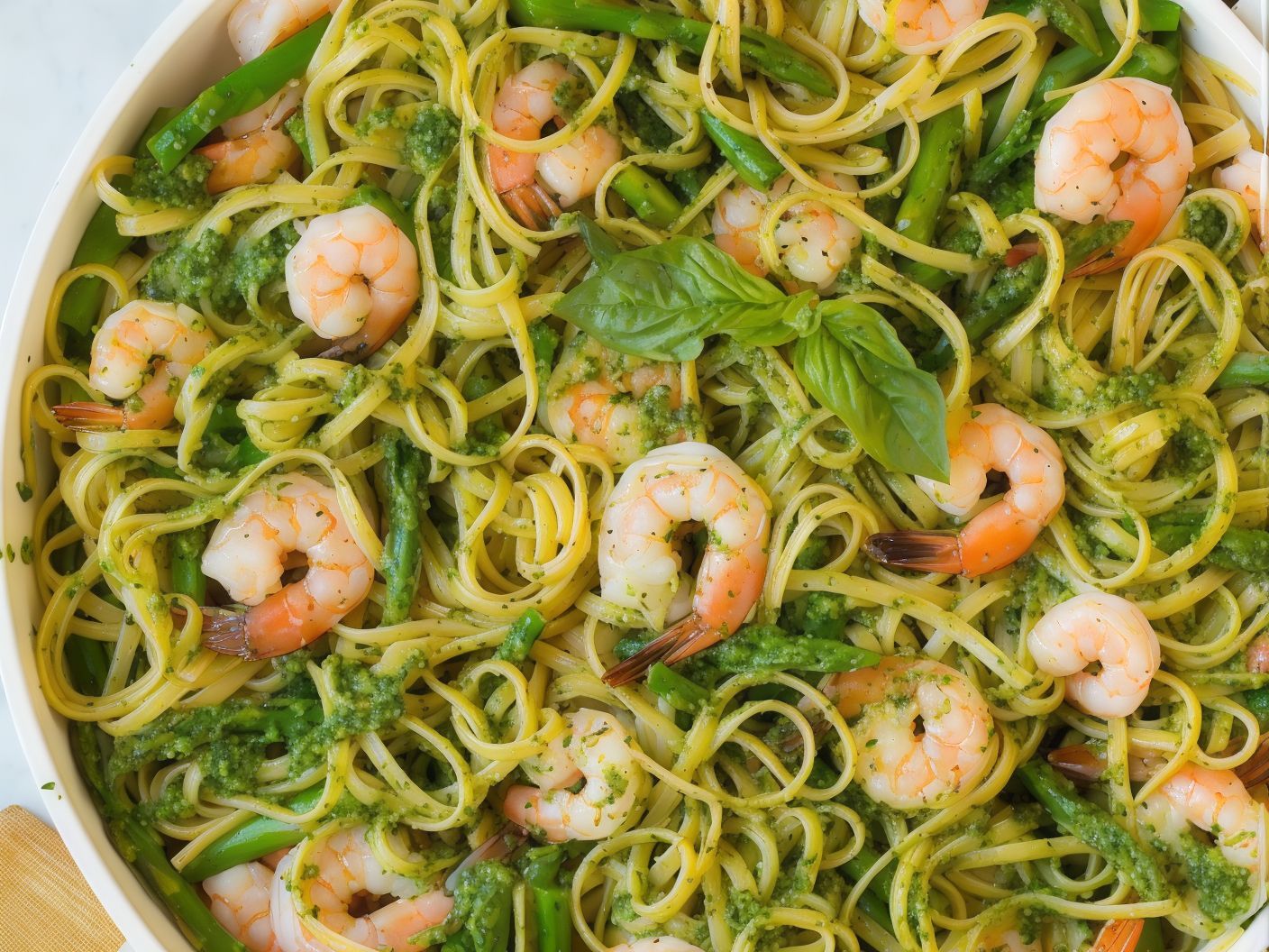 Shrimp Pesto Pasta