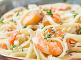Medium Fettuccine Pasta With Shrimp