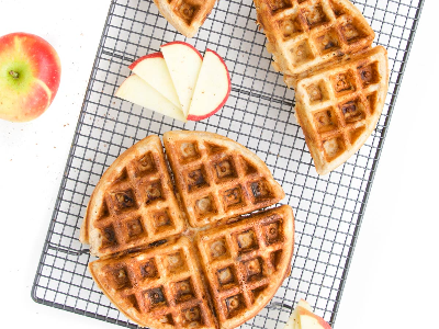 Nutella Chocolate With Apple Waffle