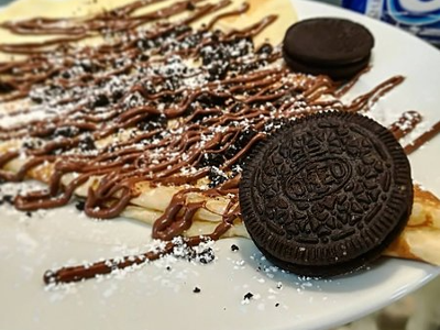 Nutella Chocolate With Oreo Crepe