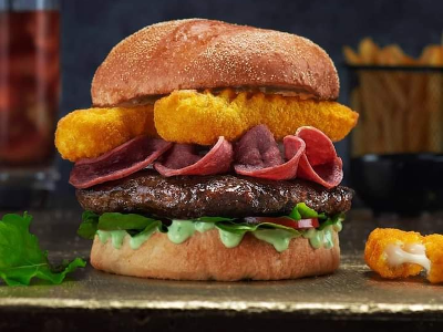 Cibo Beef Burger Sandwich - 300 Gm
