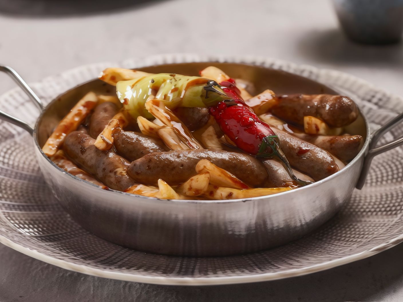 Sausage With Pomegranate Molasses
