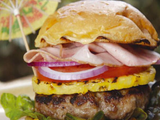 Beef Burger With Cheese And Eggs