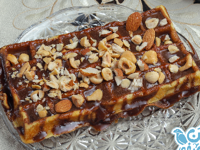 Waffle Nutella Nuts