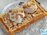 ًwaffle With Ice Cream & Nuts