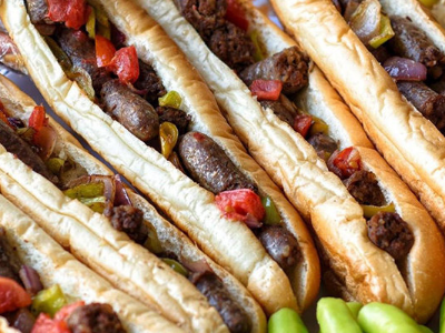Grilled Sausage Sandwich
