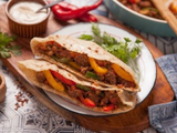 Oriental Sausage Sandwich Baladi Bread