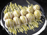 Plain Zalabia With White Chocolate With Pistachio Cream