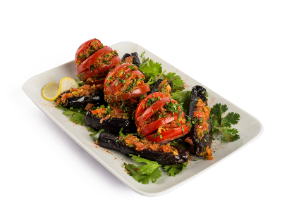 Pickled Eggplant With Tomato And Garlic