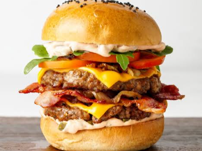 Double Ss Lovers Beef Burger Sandwich