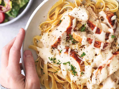 Jimmy’s Alfredo Chicken Pasta